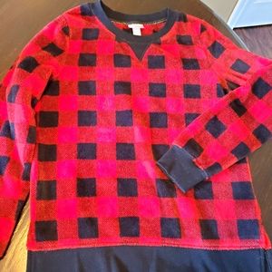 Soft&Cozy buffalo plaid sweatshirt